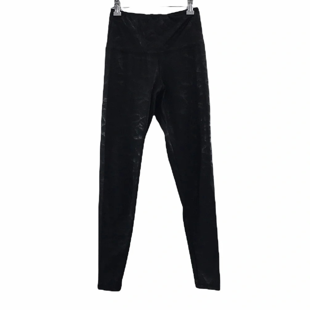Strut This‎ Black Printed Legging Mid Rise Athletic